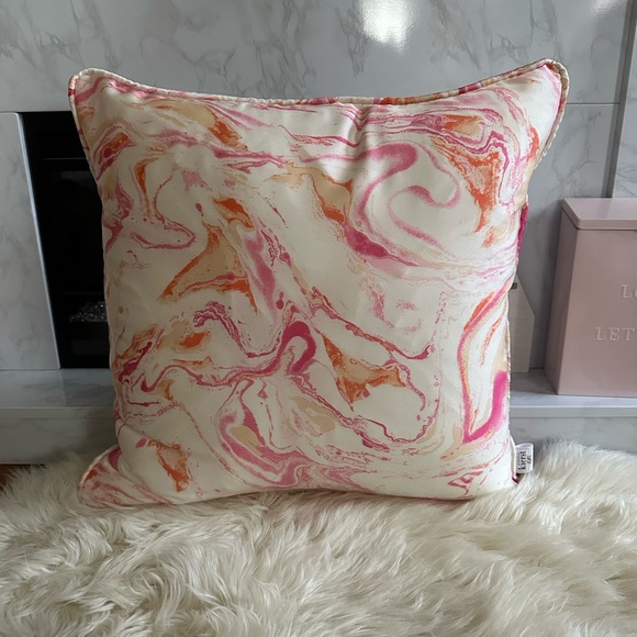 Pink and Orange Marble Throw Pillows - Picture 10 of 14